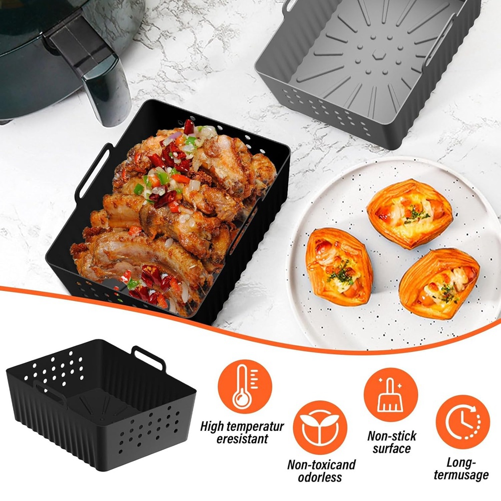NOUVEAU EN STOCK - 2 PIÈCES de - Air Fryer Silicone Pot Liner avis et prix