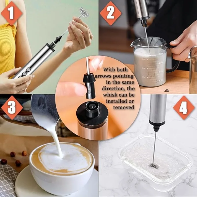 Mousseur à lait électrique por - Electric Milk Frother Handheld avis et prix