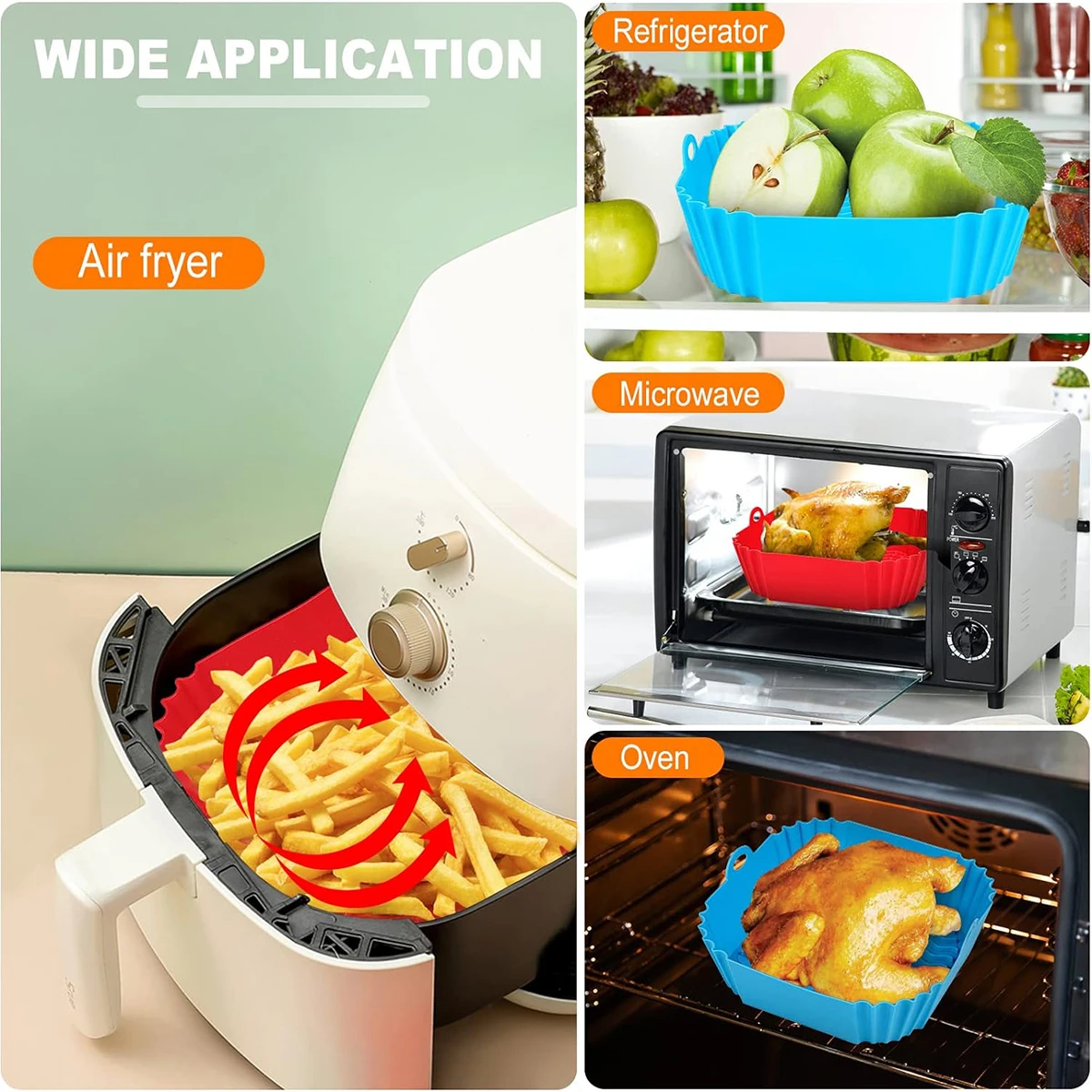 Revêtements en silicone pour f - Air Fryer Silicone Pot Liner avis et prix