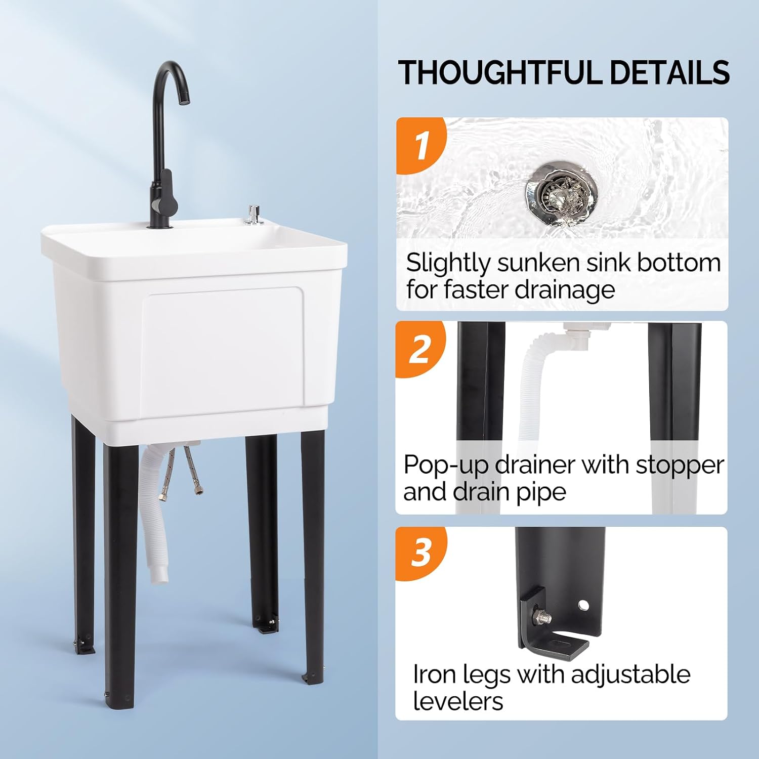 Évier utilitaire de 13 gallons - Laundry avis et prix