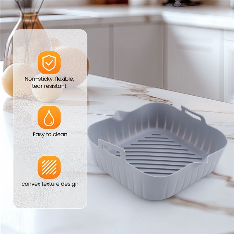 NOUVEAU EN STOCK - 2 pièces Gr - Air Fryer Silicone Pot Liner avis et prix