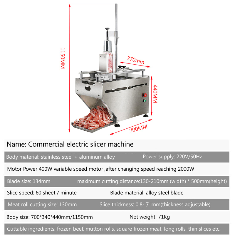 Trancheuse électrique, coupe-v - Automatic Meat Slicer Home avis et prix